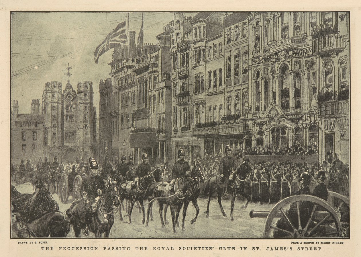 El funeral de la Reina Victoria de George Soper
