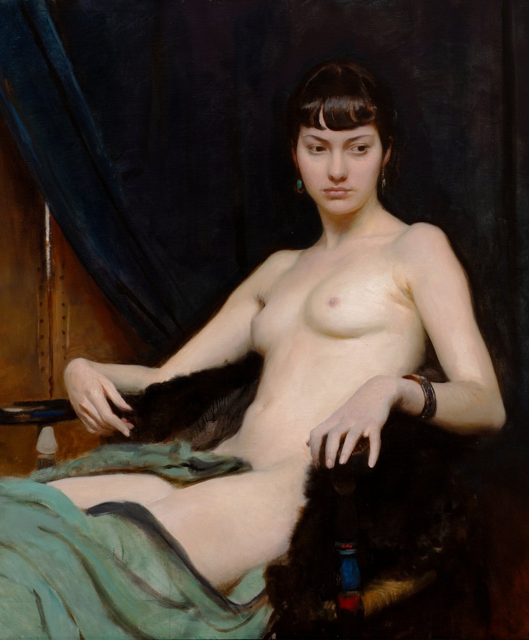 Un estudio (óleo sobre lienzo) de George Spencer Watson