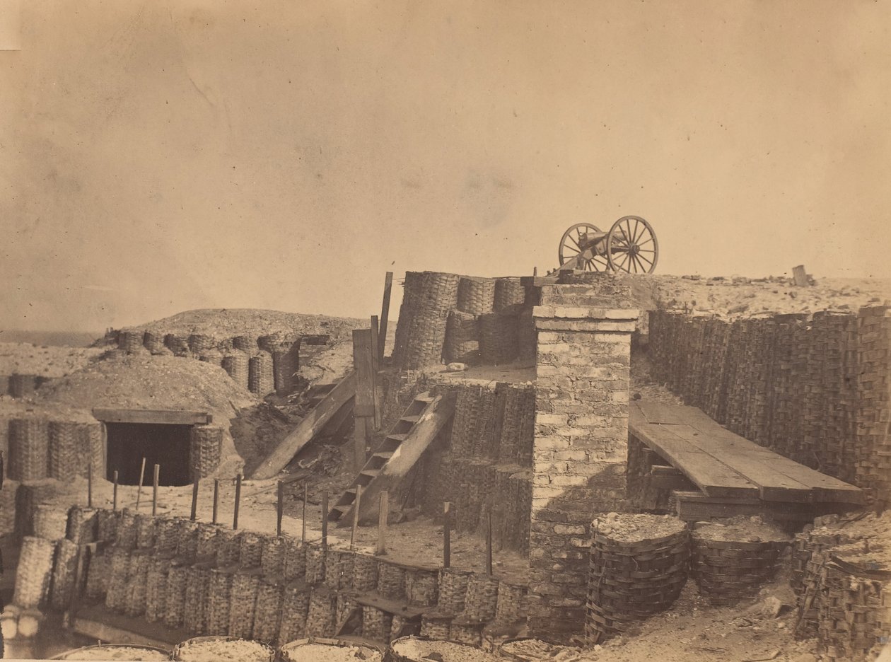 Fortificaciones cerca de Charleston, Carolina del Sur, ca. 1861 de George Stacy.
