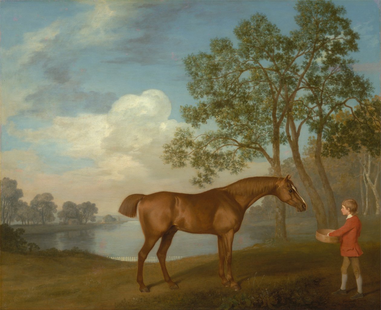 Calabaza con establo de George Stubbs