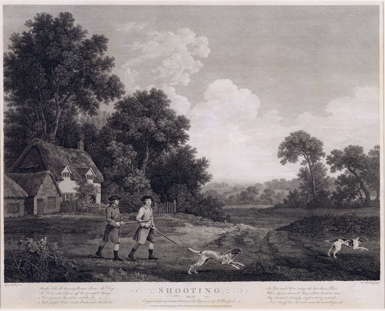Caza, lámina 2 de George Stubbs