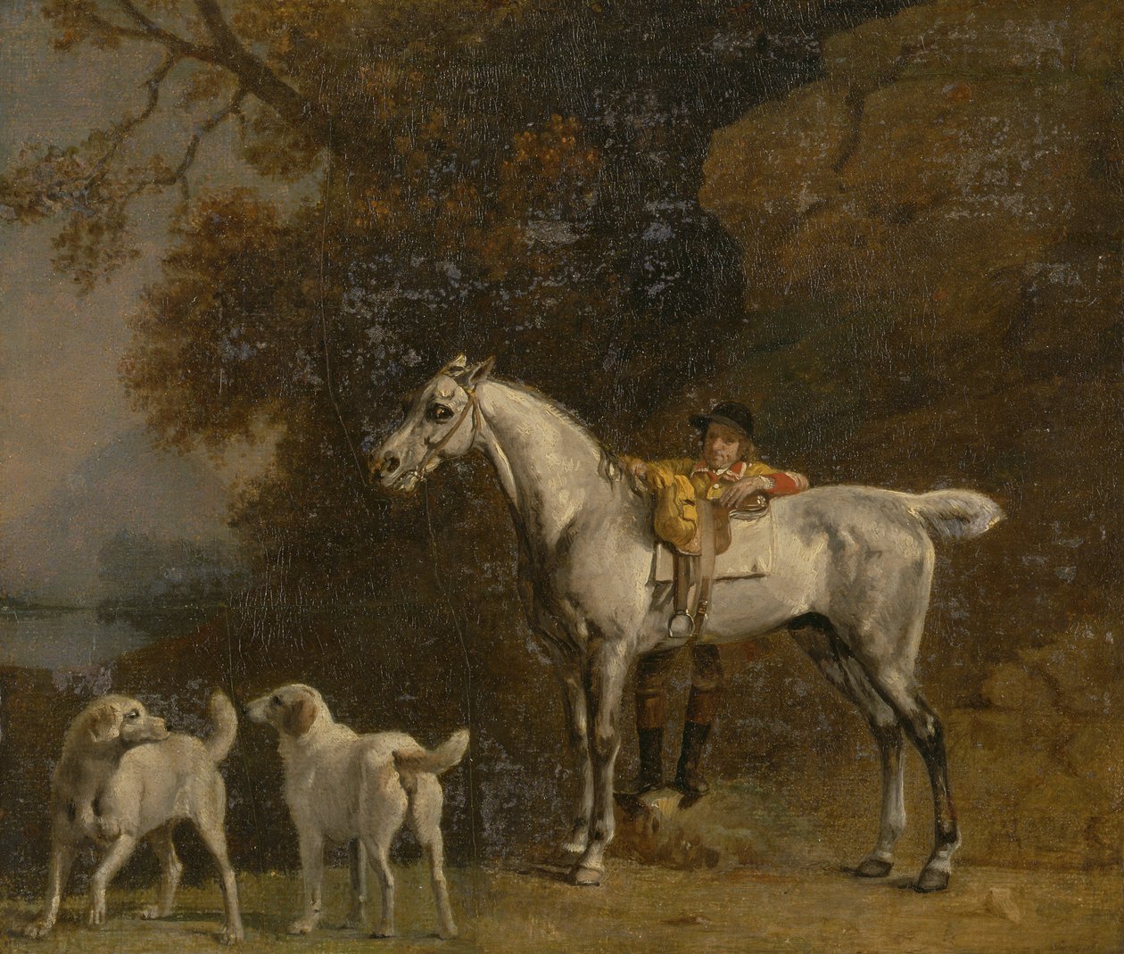 Estudios para o después de "El tercer duque de Richmond con el Charleton Hunt" de George Stubbs