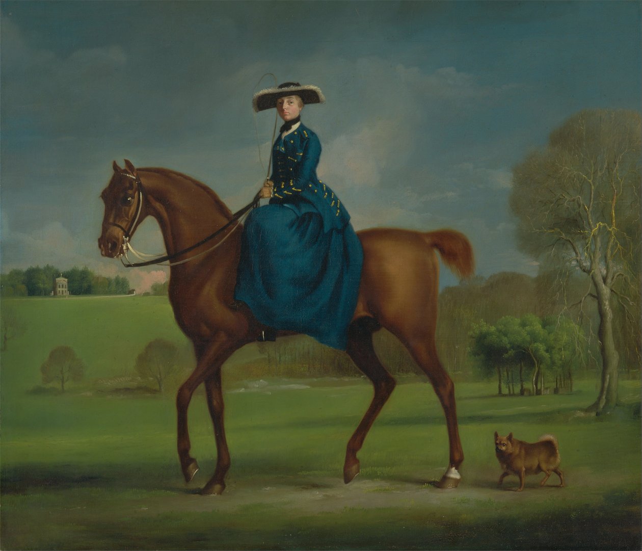 La Condesa de Coningsby vestida de Charlton Hunt de George Stubbs