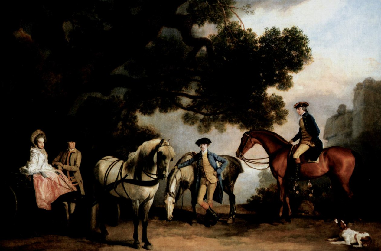 Las familias Milbanke y Melbourne de George Stubbs