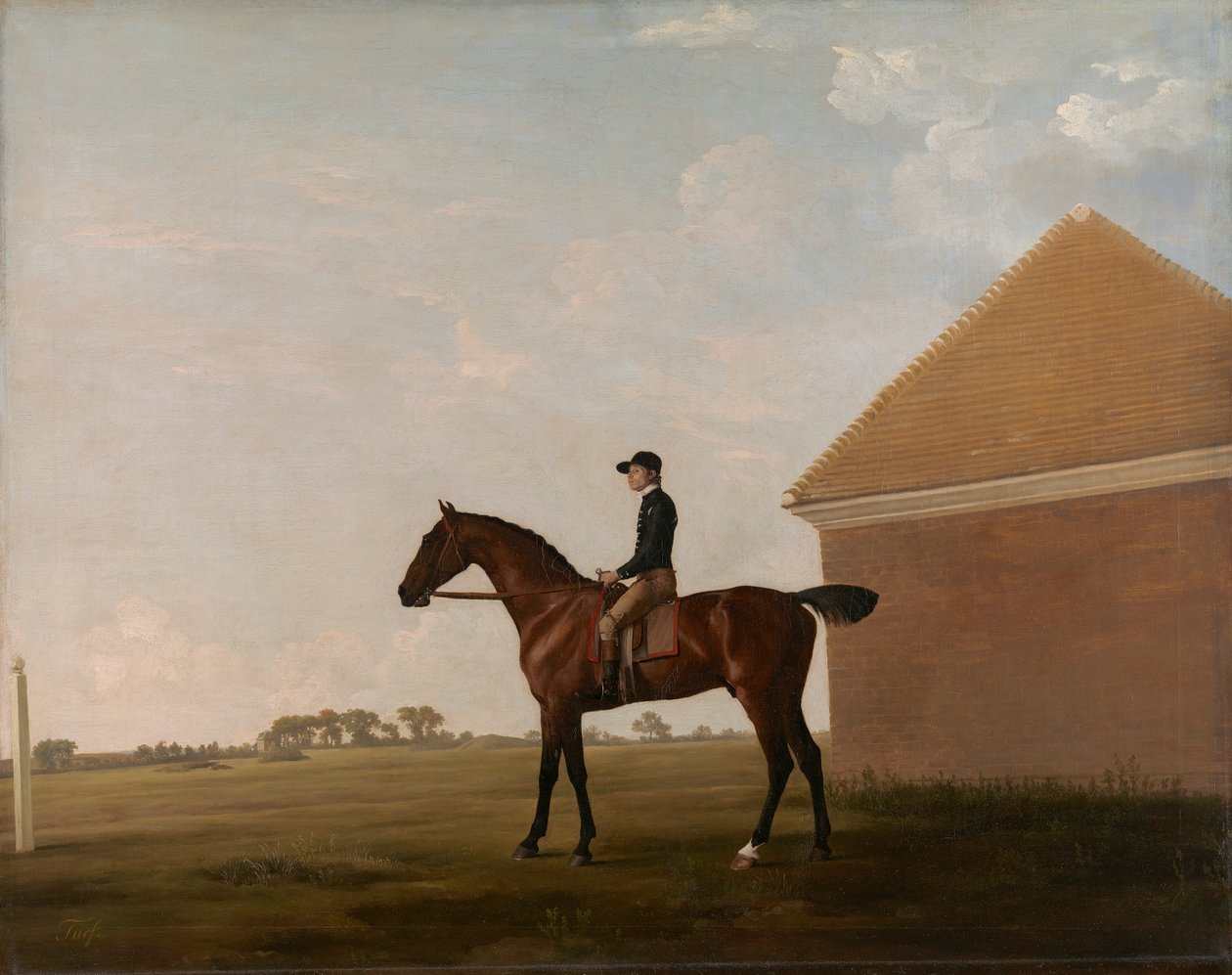 Turf, con Jockey arriba, en Newmarket de George Stubbs