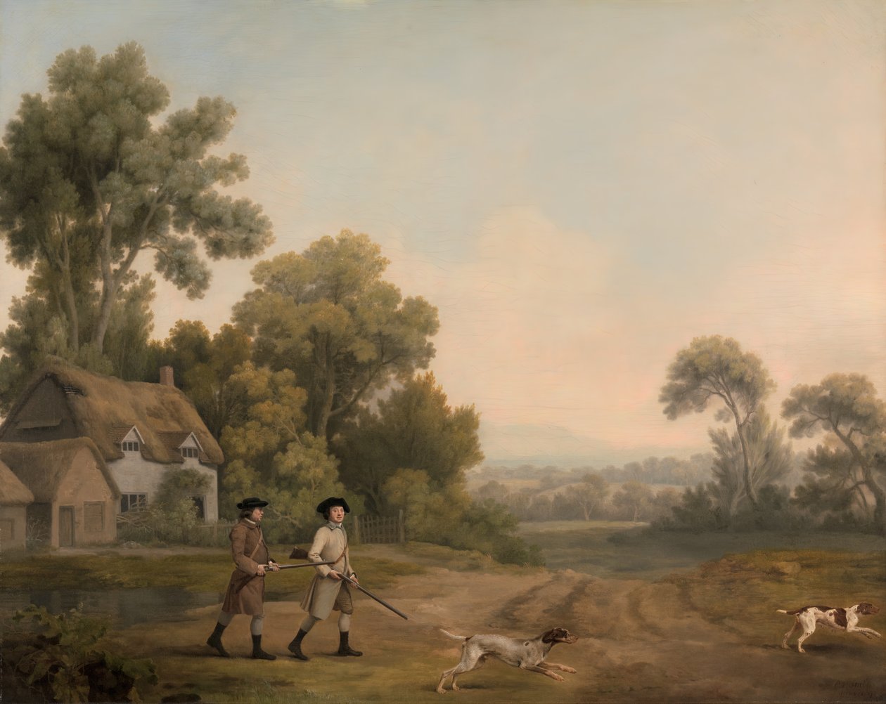 Dos caballeros de caza de George Stubbs