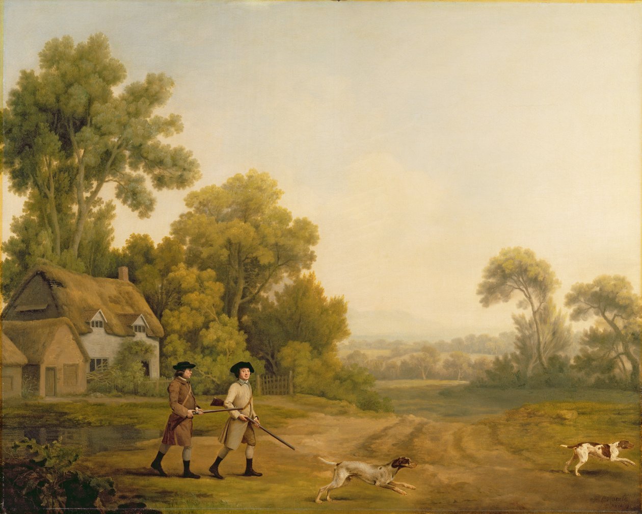 Dos Caballeros yendo a Cazar de George Stubbs