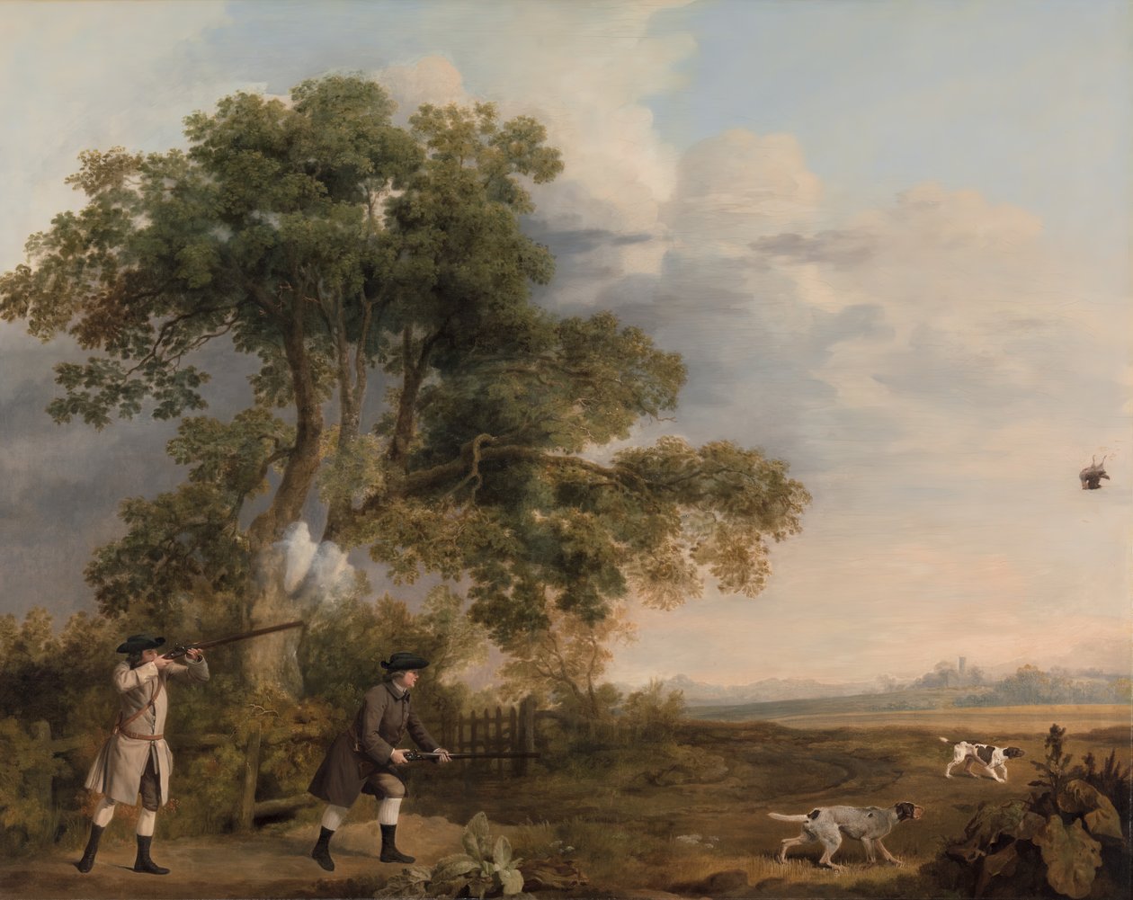 Dos caballeros cazando de George Stubbs
