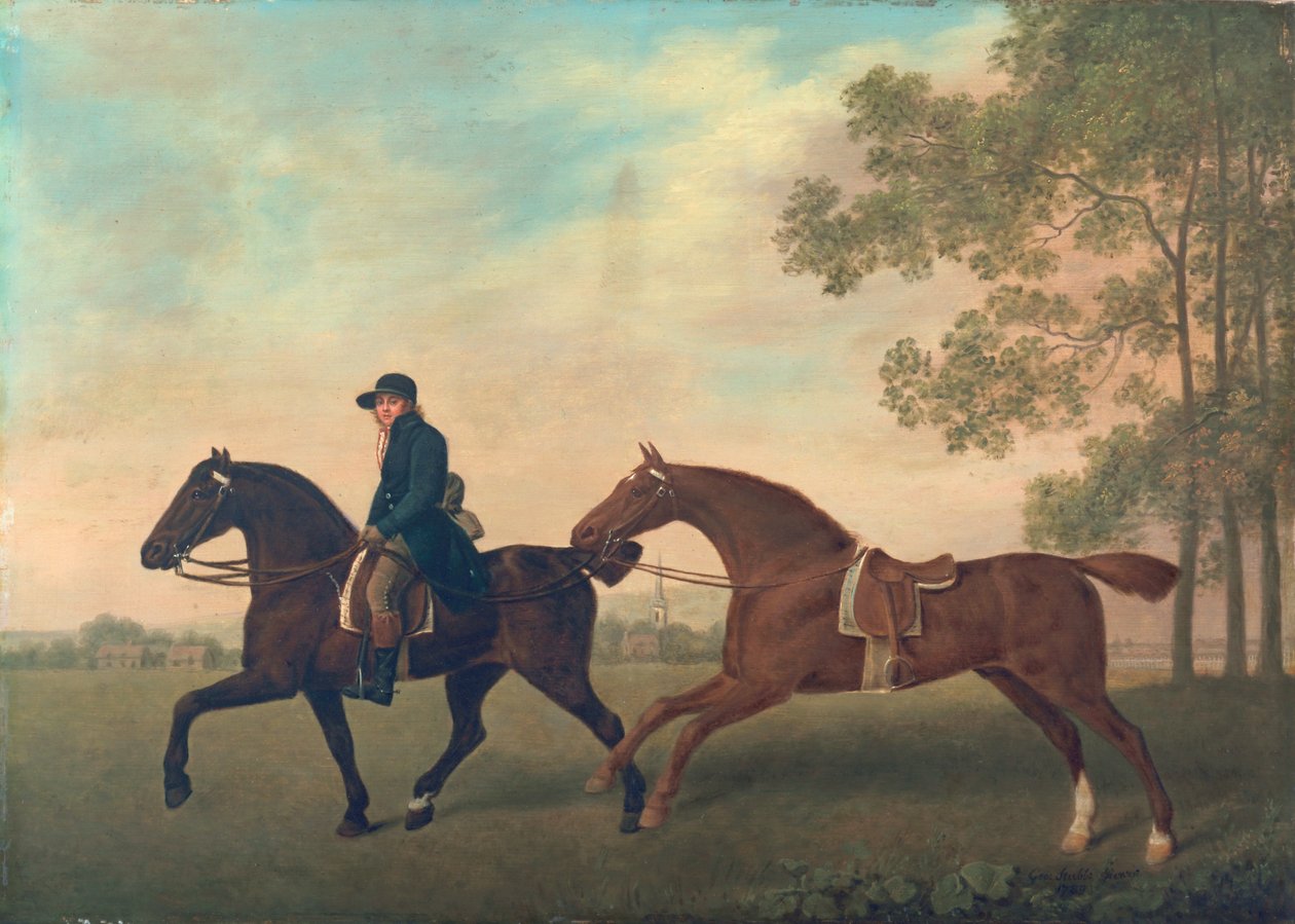 Dos caballos, 1789 de George Stubbs