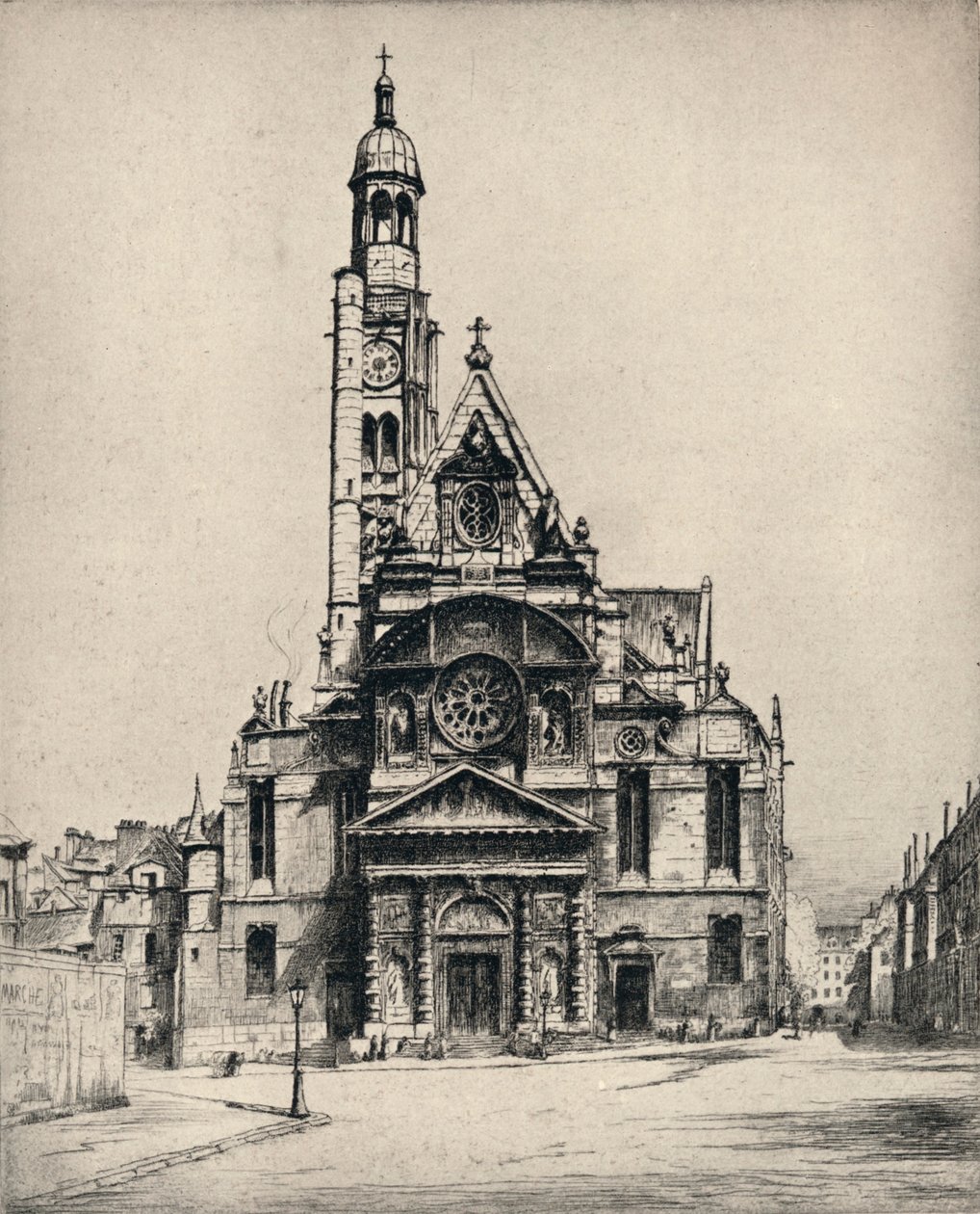 Iglesia de St Étienne-du-Mont, 1915 de George T Plowman