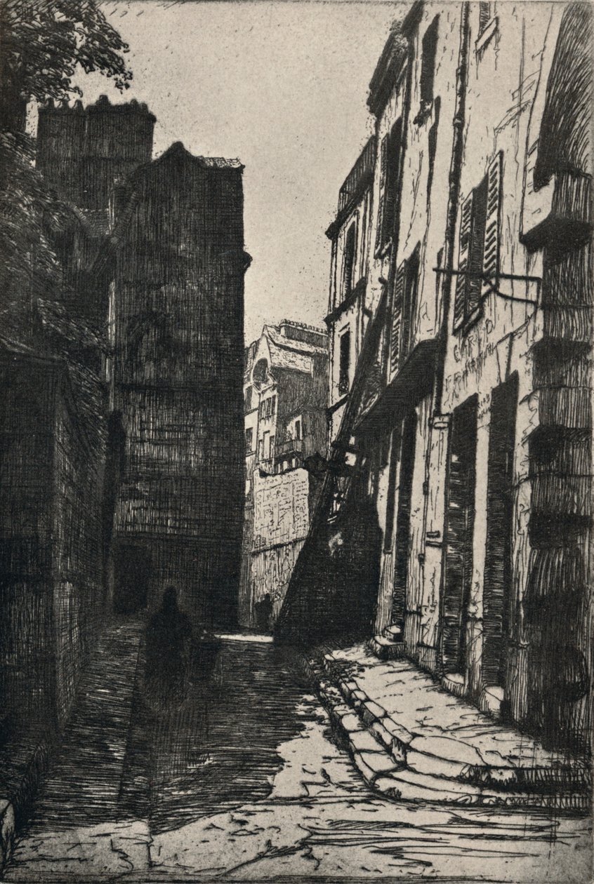 Rue des Pretres-St Séverin, 1915 de George T Plowman