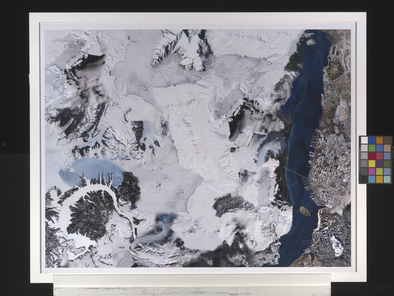San Sri Copenkikiqaqaafallindasiscobuslanderzefoxporeberinlankmeccalibertyartic Strait Glacier (fotografía compuesta) de George Thompson Hobbs