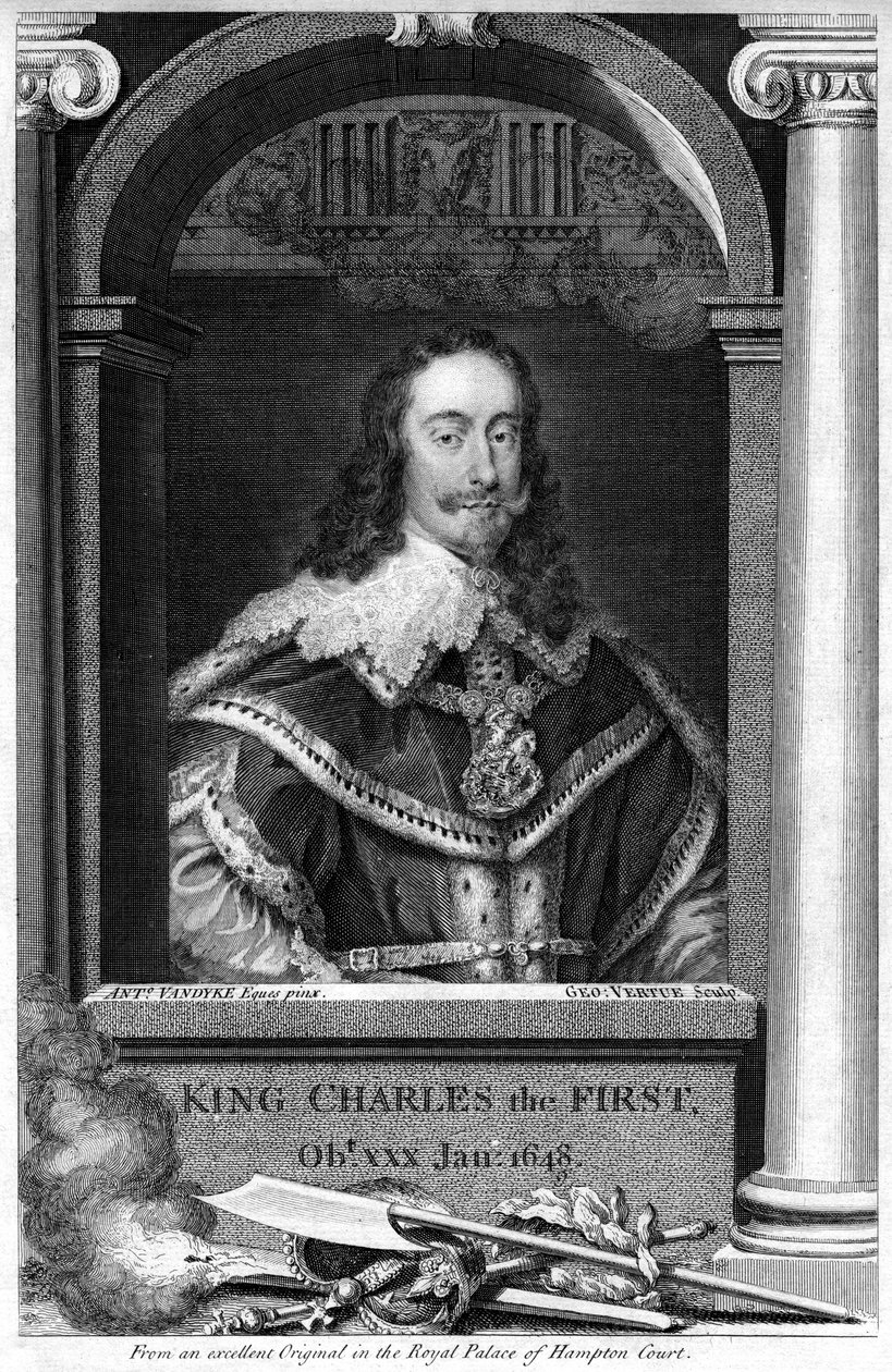 Carlos I de Inglaterra de George Vertue