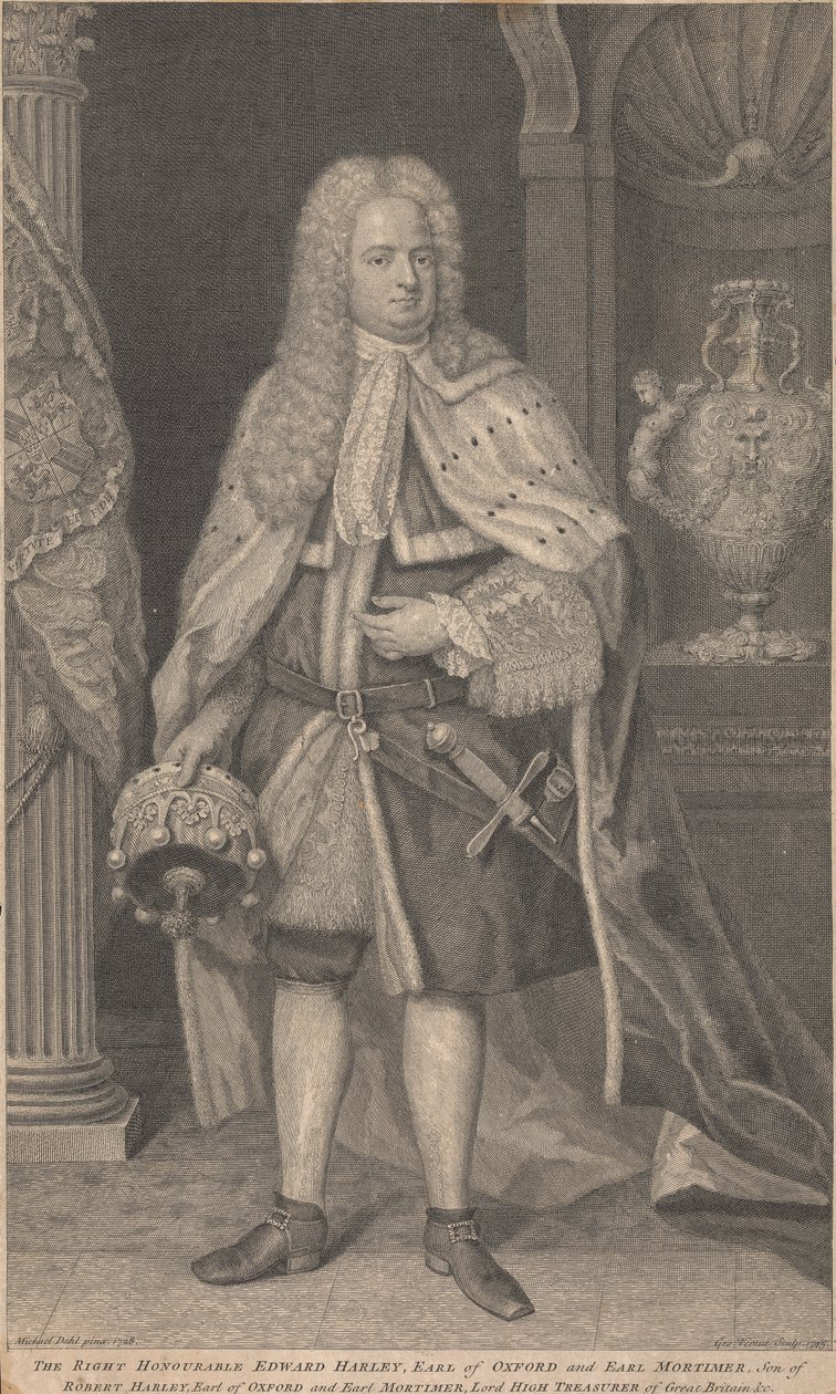 Edward Harley, II Conde de Oxford y Conde de Mortimer de George Vertue