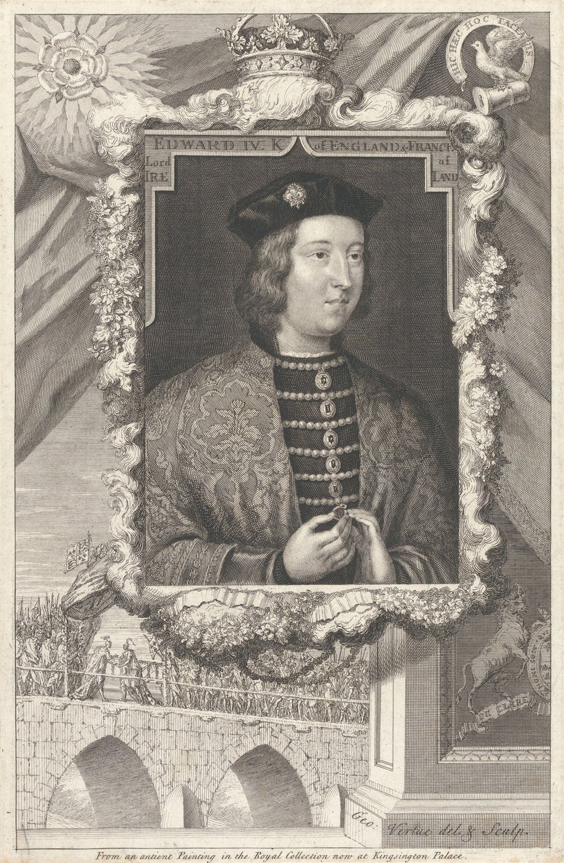 Eduardo IV, rey de Inglaterra y Francia, señor de Irlanda de George Vertue