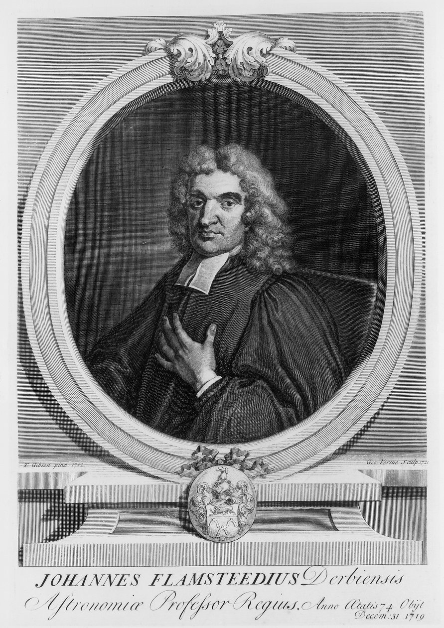 John Flamsteed, astrónomo de George Vertue