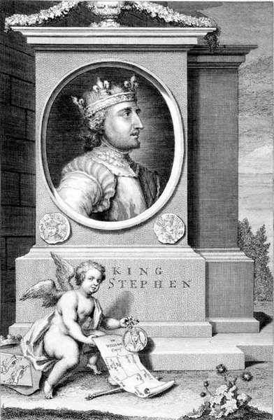 Esteban (c.1097-1154) Rey de Inglaterra, grabado por el artista de George Vertue
