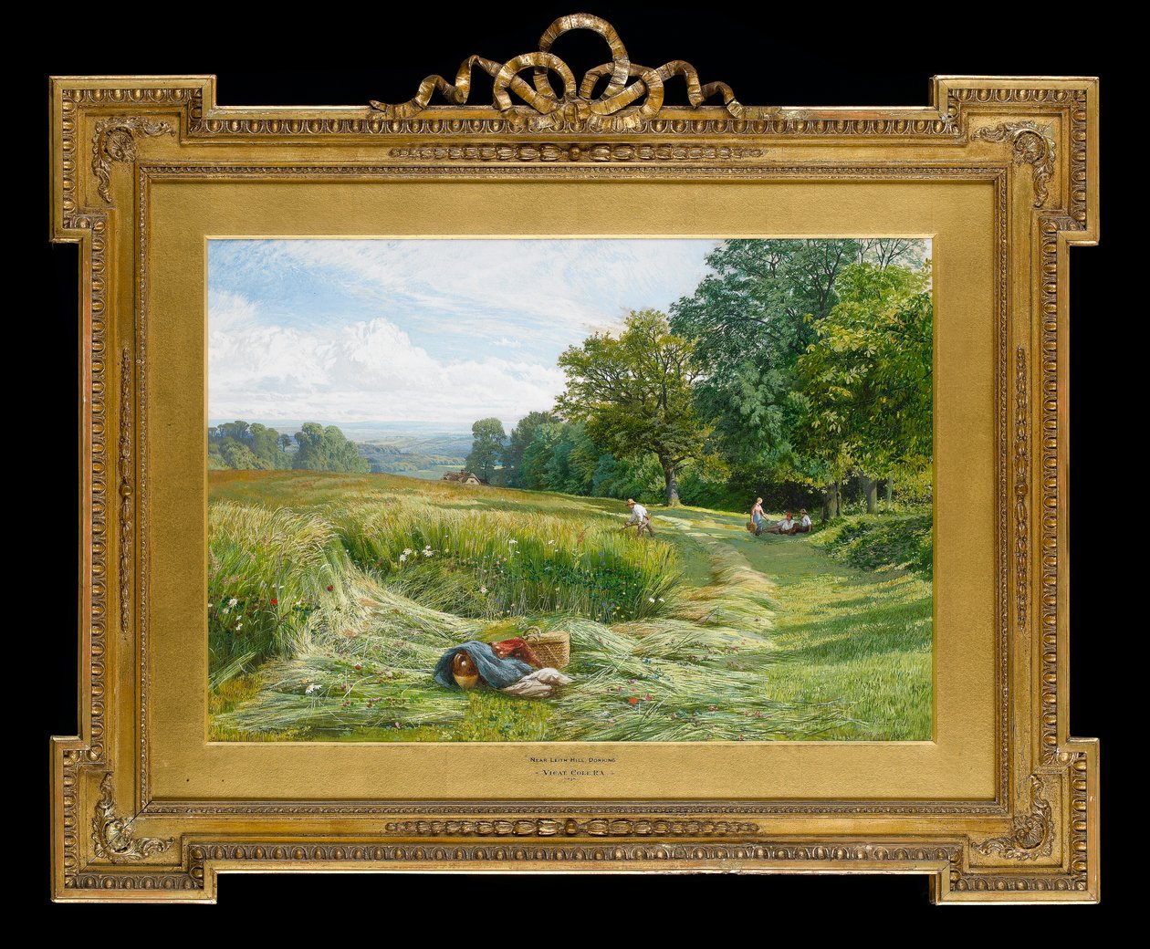 Tiempo de heno cerca de Leith Hill, Dorking, Surrey, 1860 de George Vicat Cole