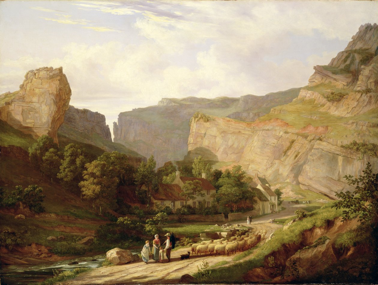 Una vista de Cheddar Gorge de George Vincent