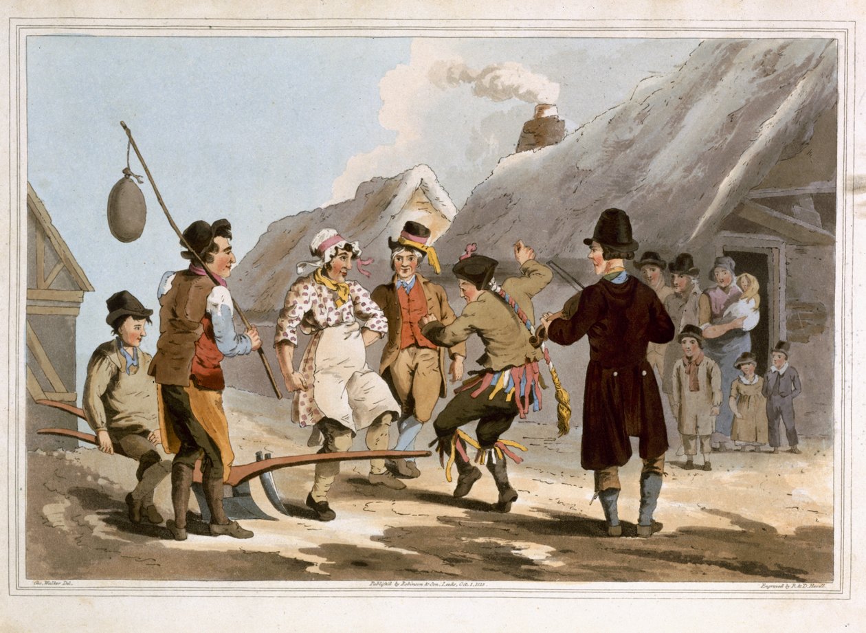 El Arado del Tonto, grabado por Robert Havell el Viejo, publicado en 1814 por Robinson y Son, Leeds de George Walker