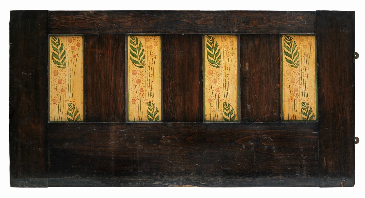 Panel mural decorativo (roble pintado) de George Walton