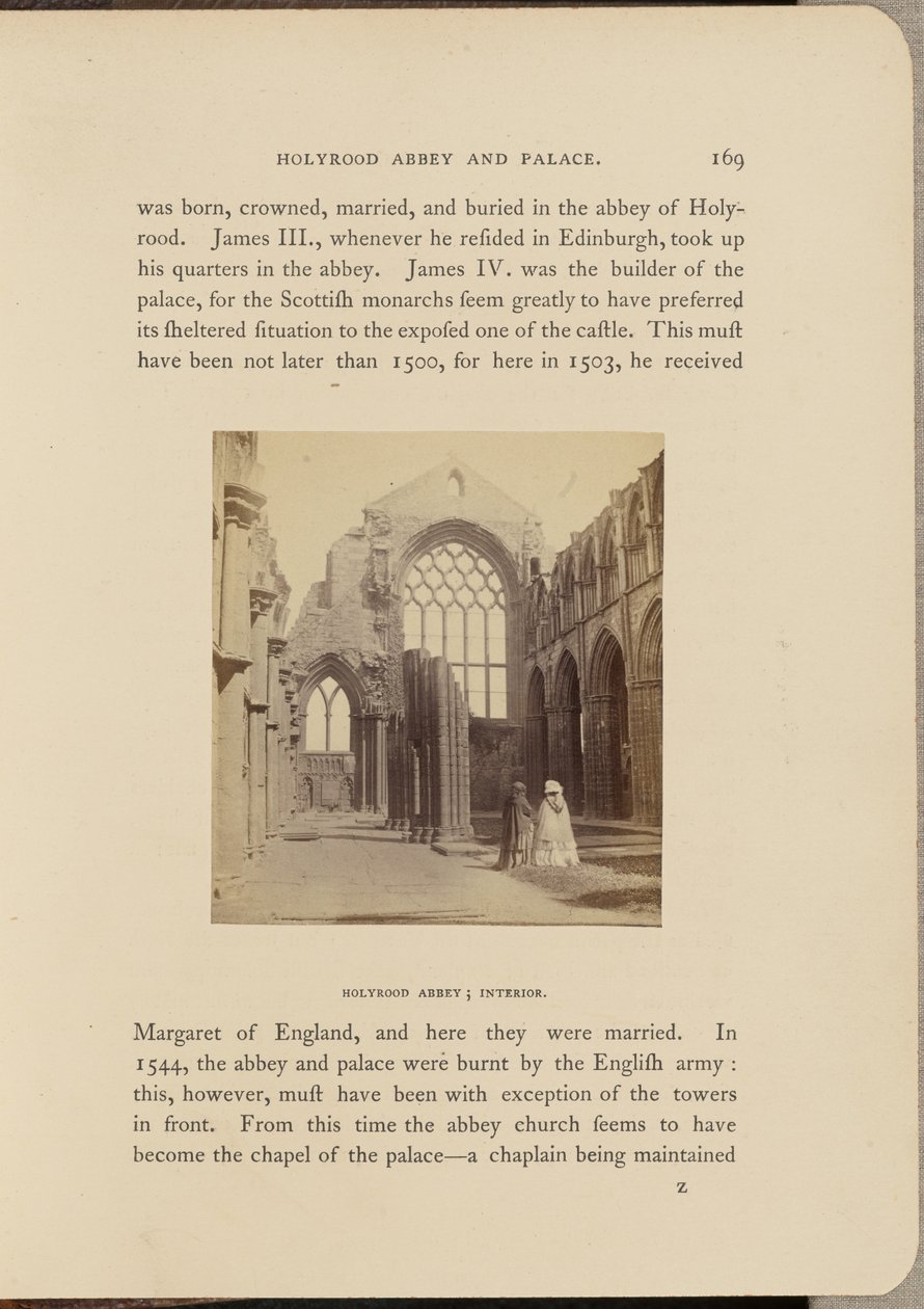 Abadía de Holyrood; Interior de George Washington Wilson