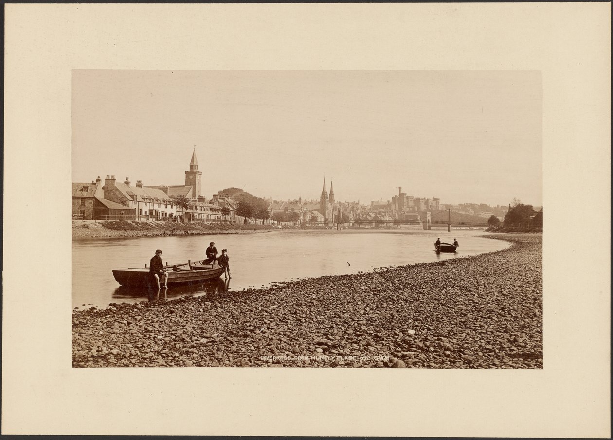 Inverness, desde Huntly Place de George Washington Wilson