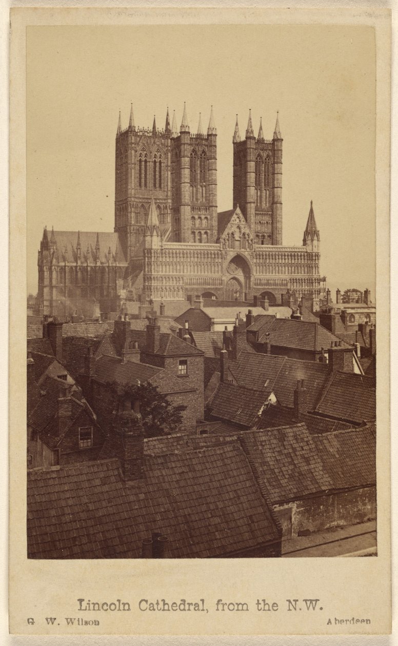 Catedral de Lincoln, vista desde el noroeste de George Washington Wilson