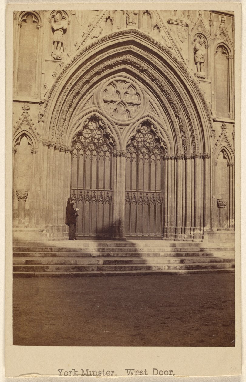 Catedral de York, puerta oeste de George Washington Wilson