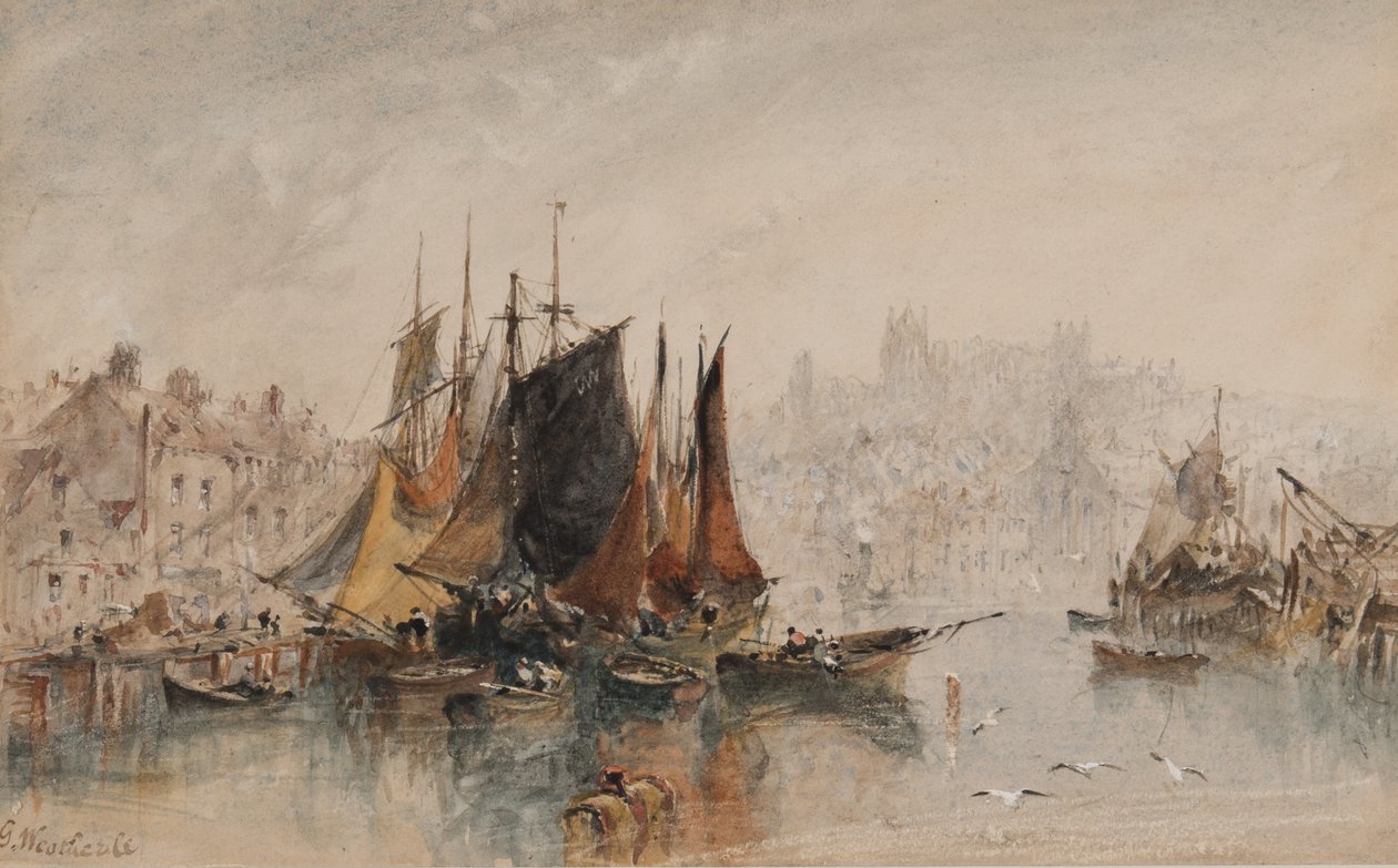 Puerto de Whitby de George Weatherill