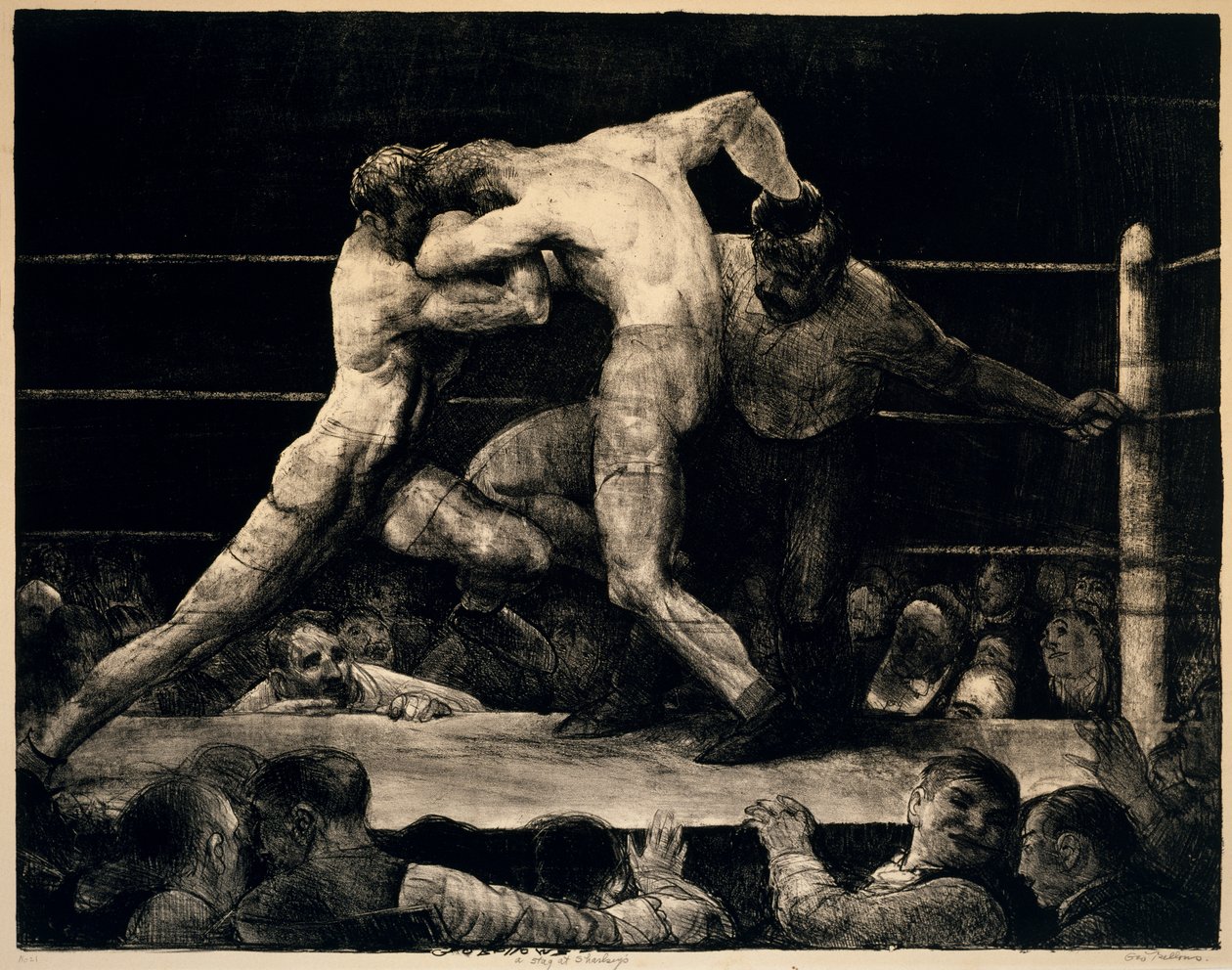 Un Ciervo en Sharkeys de George Wesley Bellows