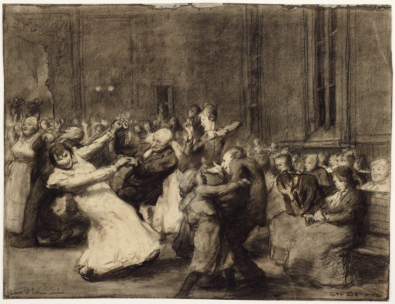 Baile en el manicomio de George Wesley Bellows