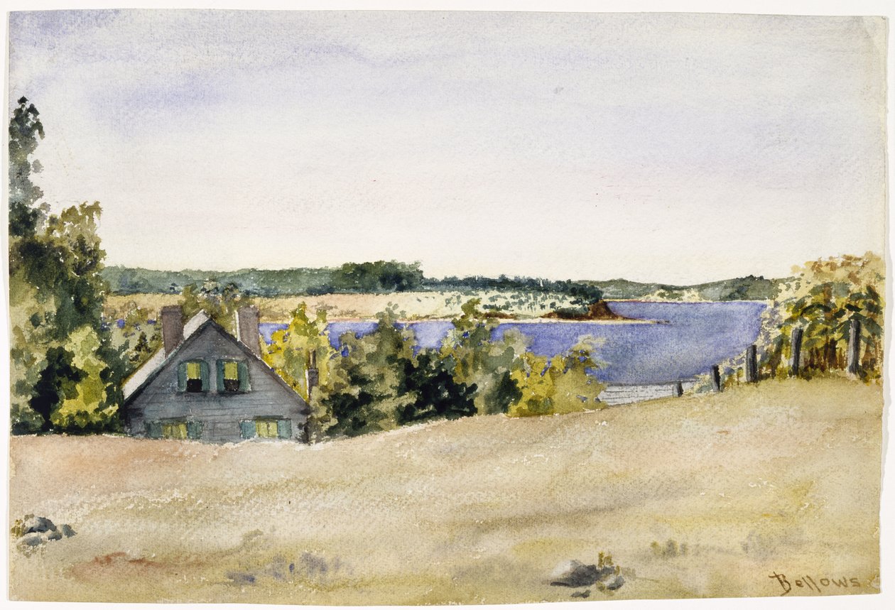 Bahía de Gardiners desde Sag Harbor, 1899 de George Wesley Bellows