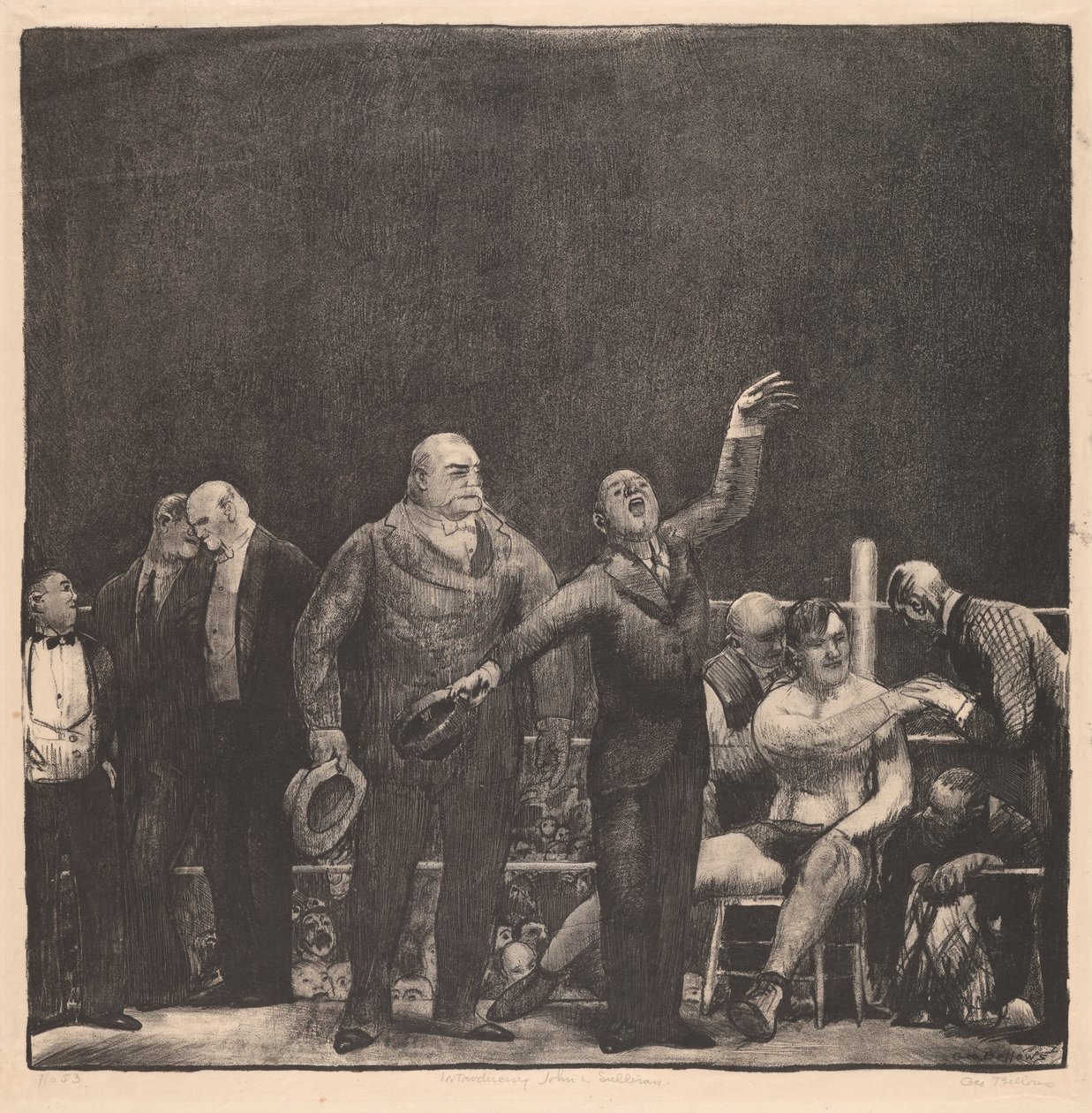 Presentación de John L. Sullivan de George Wesley Bellows