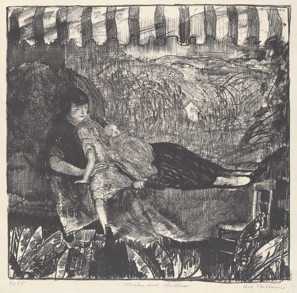 Madre e Hijos, 1916 de George Wesley Bellows