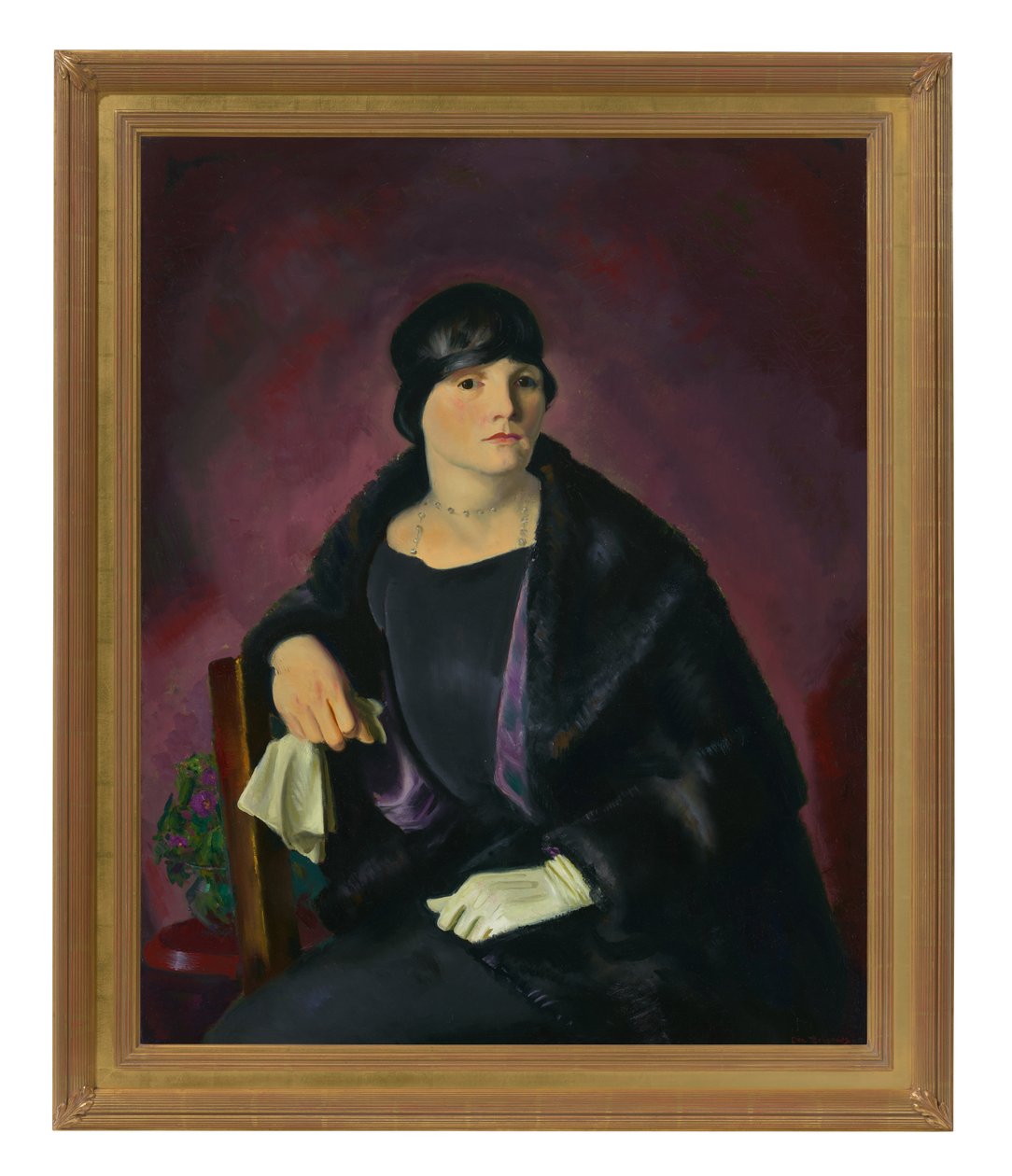 Retrato de la Sra. Walter Richter (óleo sobre lienzo) de George Wesley Bellows