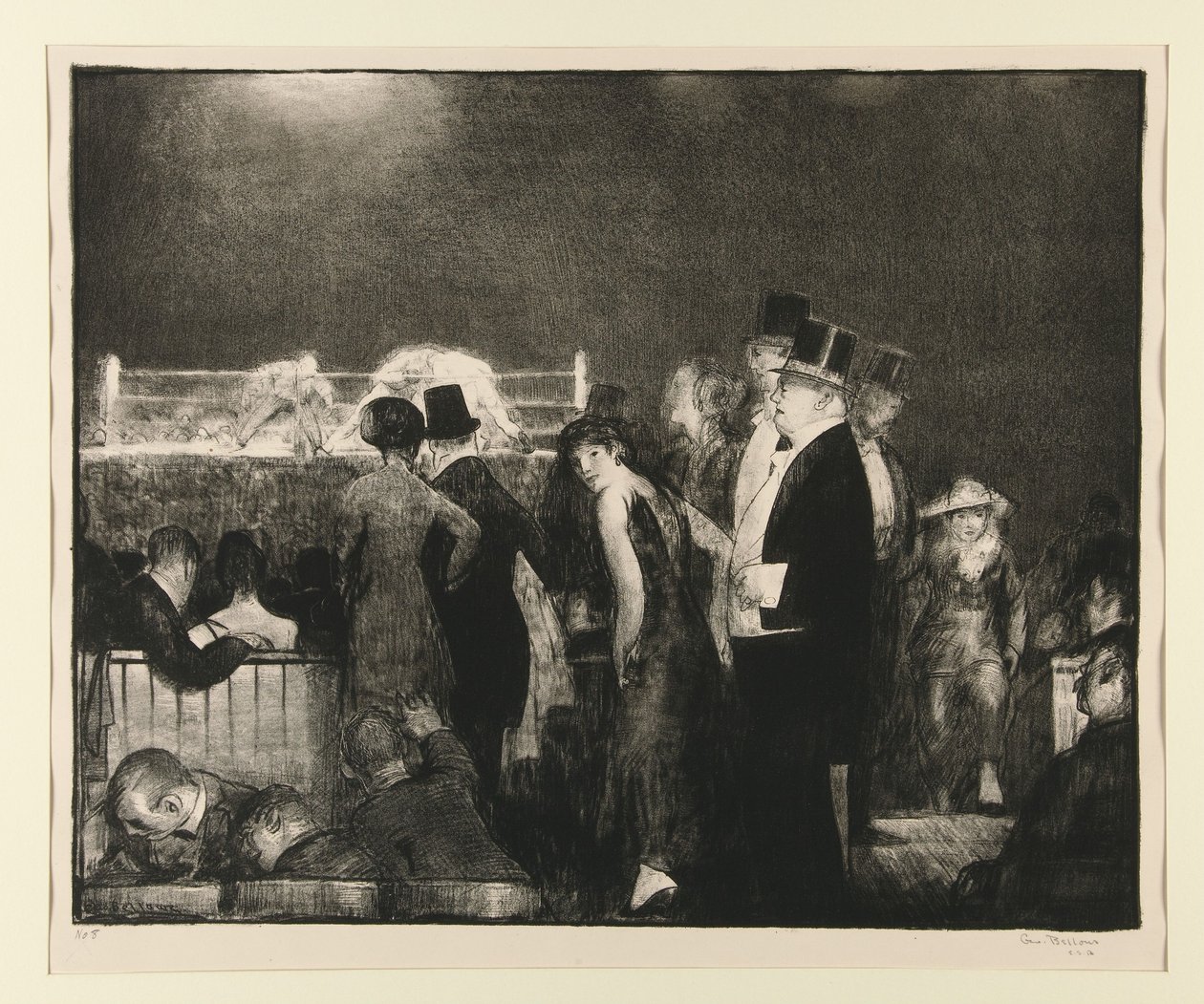 Preliminares del gran combate, n.º 8 de George Wesley Bellows