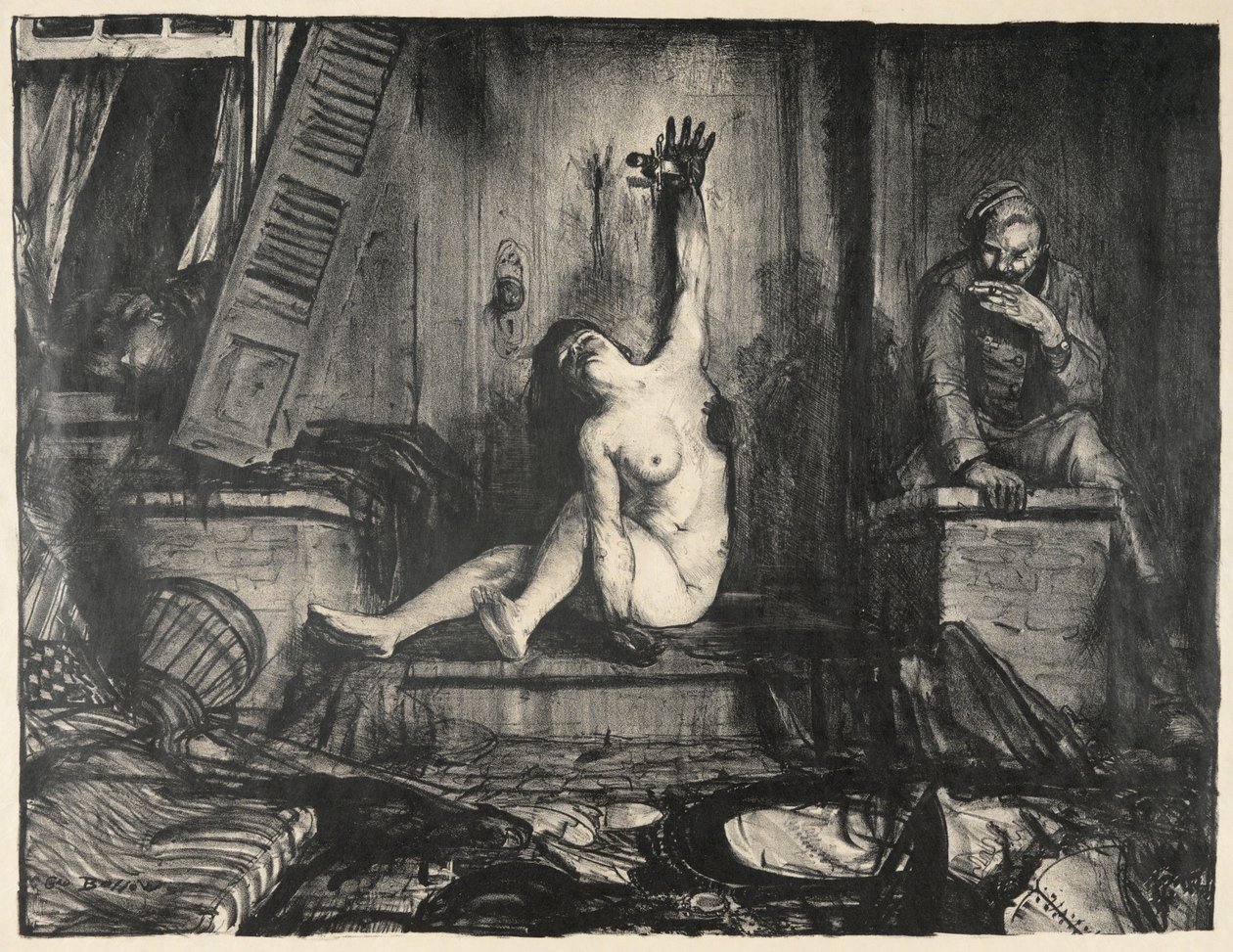 El cigarrillo: serie de guerra de George Wesley Bellows