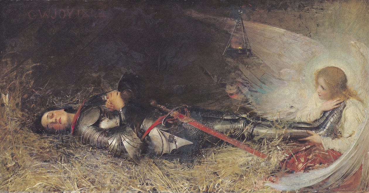 Juana de Arco dormida, 1895 de George William Joy