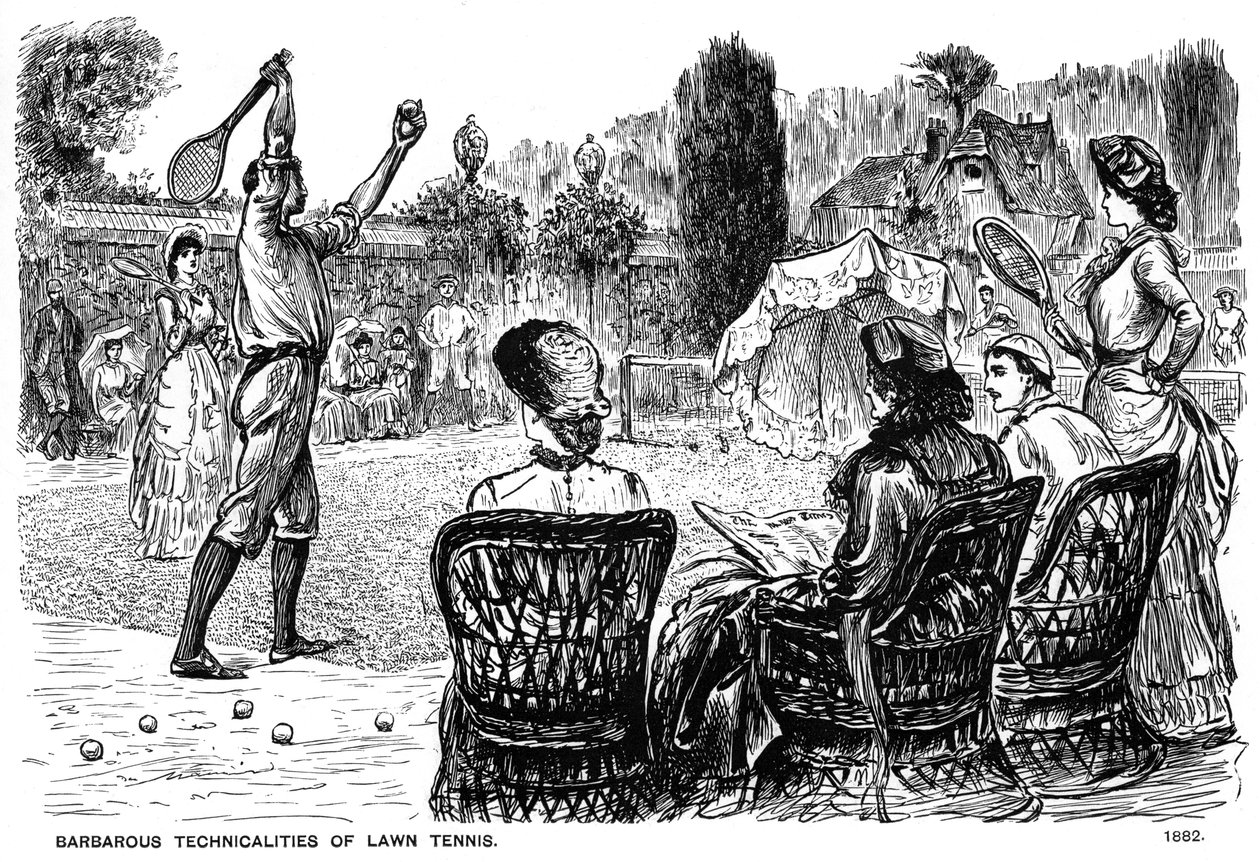 Técnicas bárbaras del tenis, 1882-1891 de George du Maurier