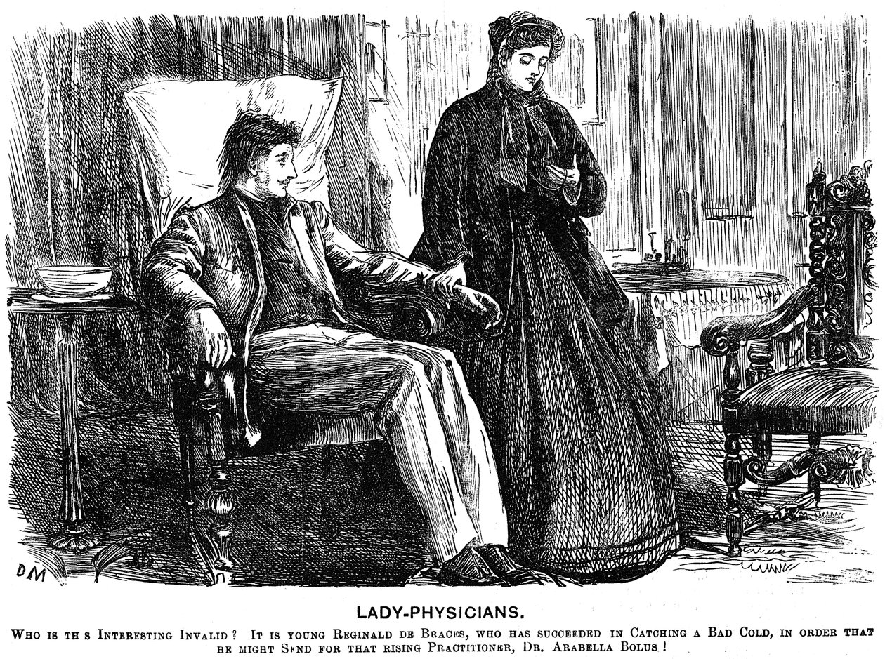 Mujeres médicas, 1865 de George du Maurier