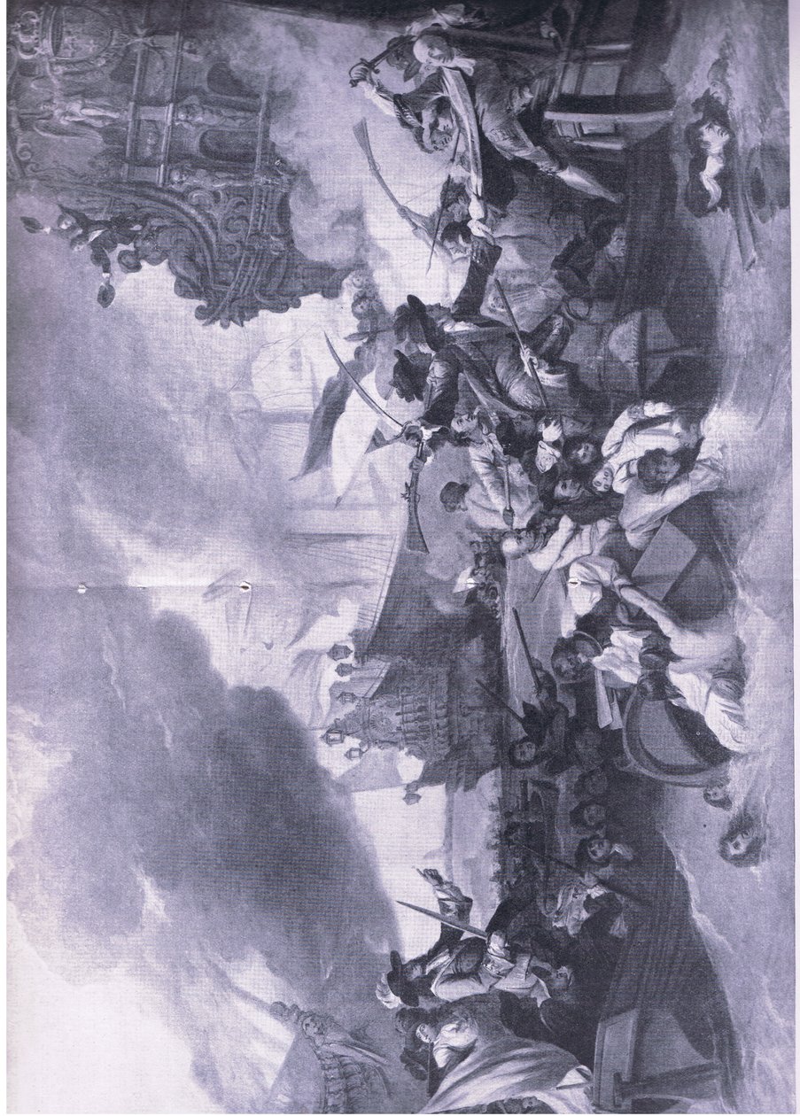 La batalla de La Hogue, 23-24 de mayo de 1692: Destrucción de la flota francesa, ilustración de British Battles on Land and Sea, 1915 de George the Elder Chambers