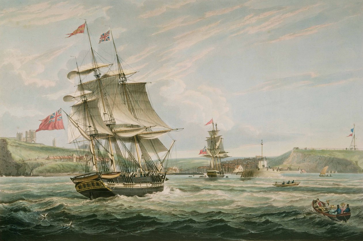 Whitby, publicado por G. Chambers  E. Fisher de George the Elder Chambers