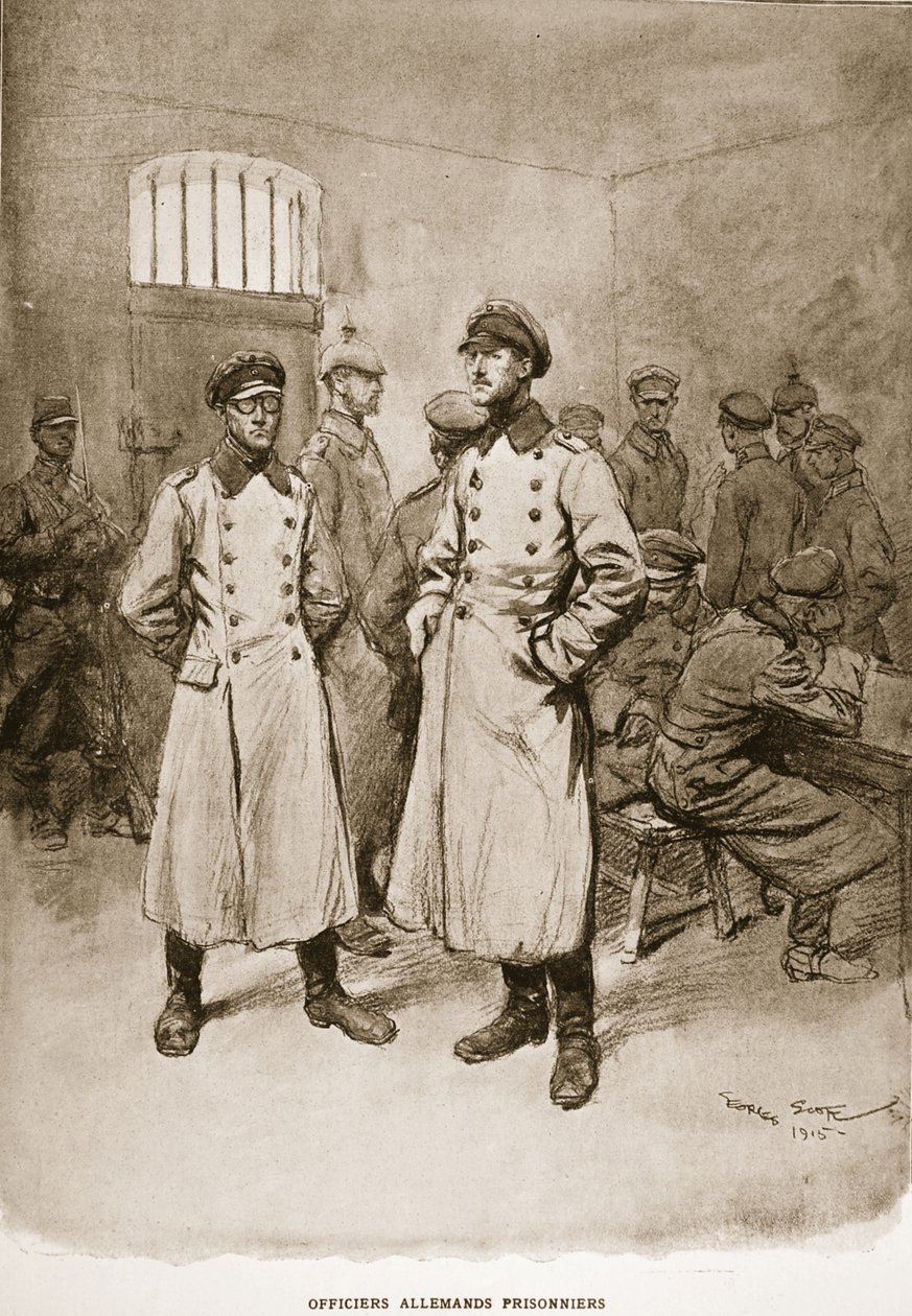 Oficiales alemanes capturados, 1915 de Georges Bertin Scott