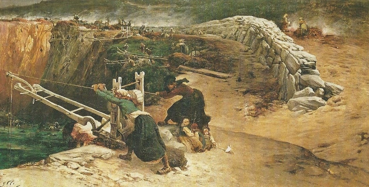 Quema de algas en la Pointe du Raz de Georges Clairin