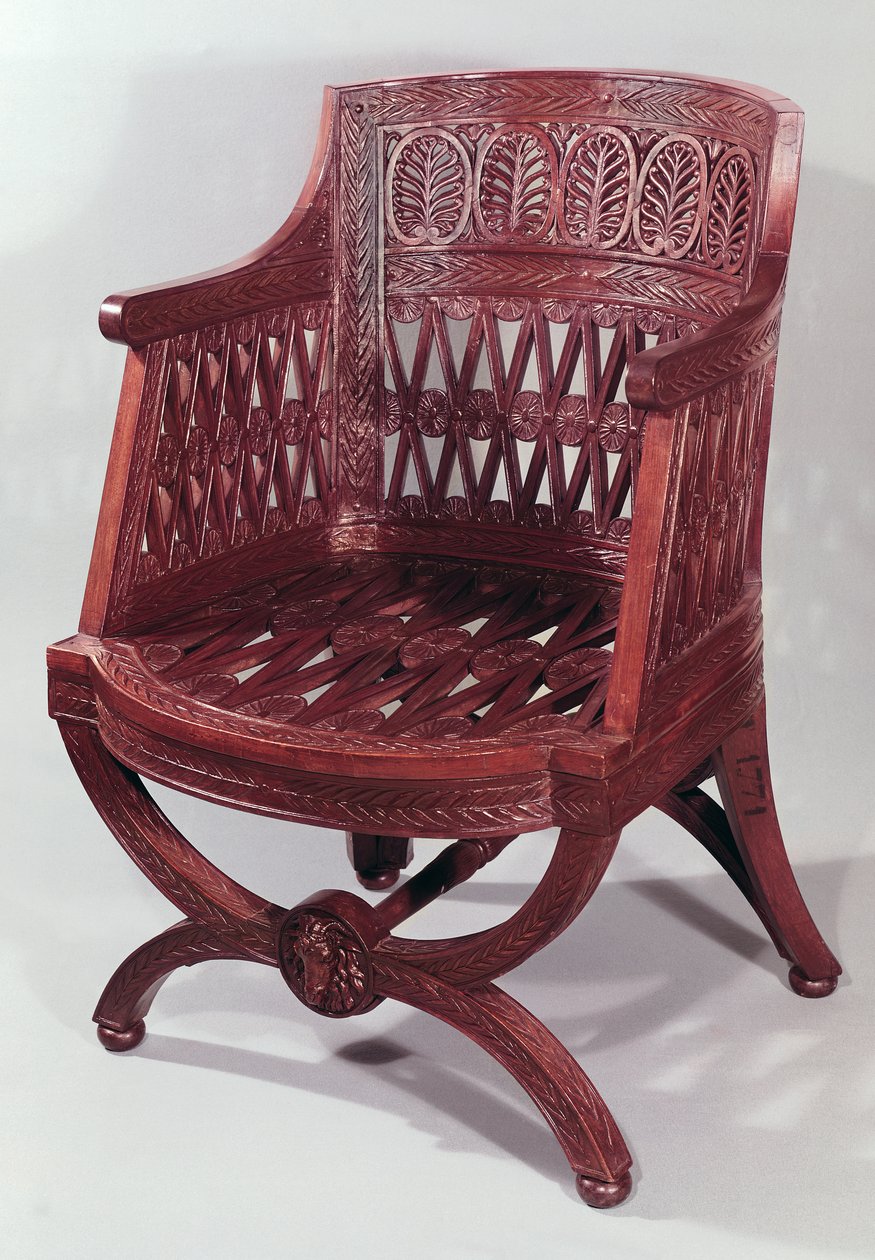 Sillón estilo Luis XVI (madera de acacia) de Georges Jacob
