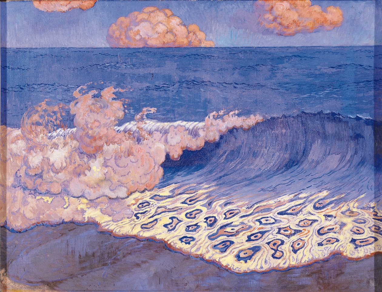 Paisaje marino azul, efecto de ola, c.1893 de Georges Lacombe