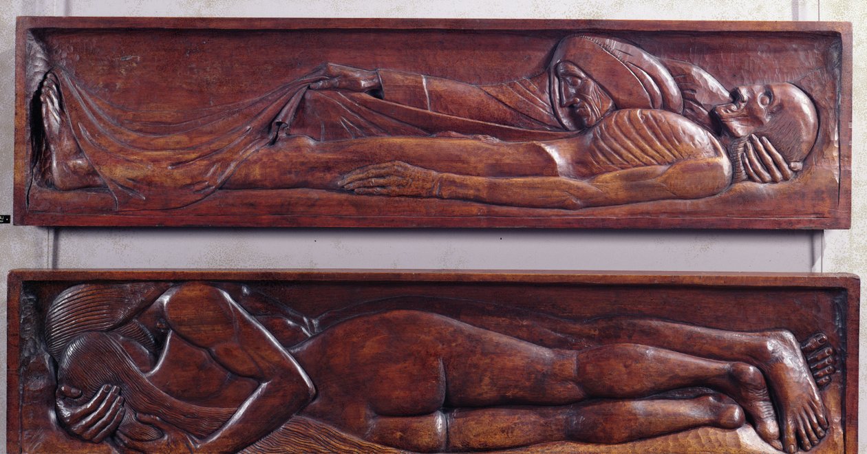 Muerte, panel de cama de madera, 1894-96 de Georges Lacombe