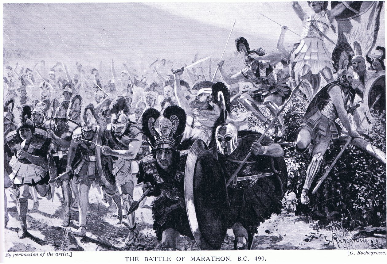 La batalla de Maratón 490 a.C. de Georges Marie Rochegrosse