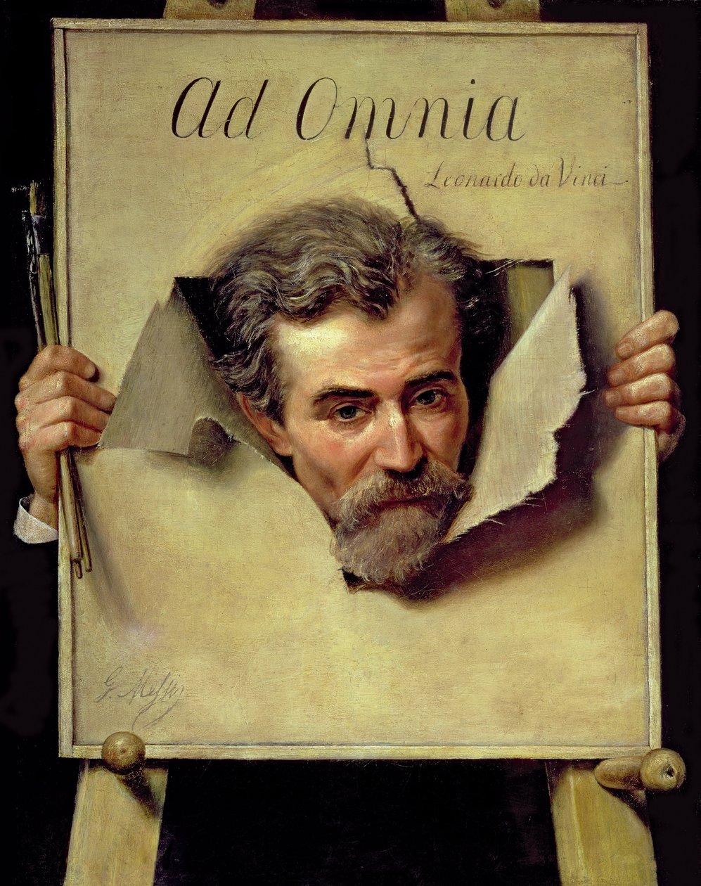 Ad Omnia Leonardo da Vinci, considerado un autorretrato del artista de Georges Melies
